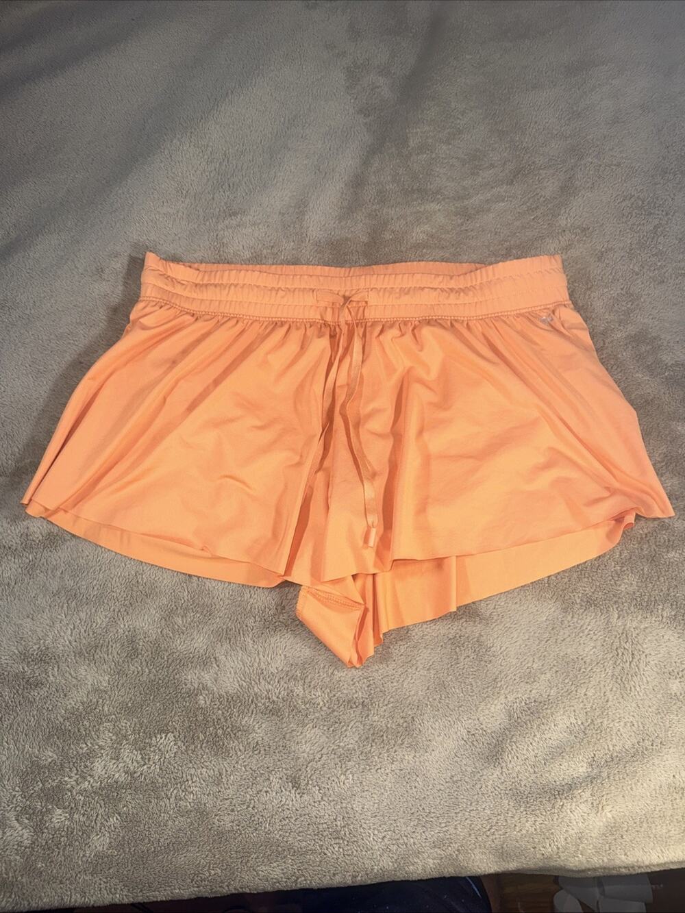 DSG High Rise Flutter Shorts Womens Various Sizes Orange Built In Liner NWT Sz L